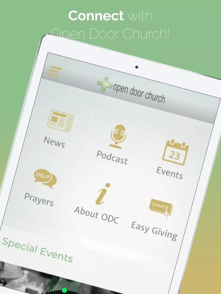 Скриншоты Open Door Church iPad 