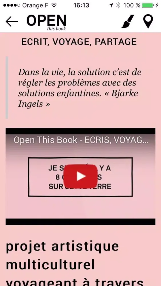 Capturas de tela do Open This Book