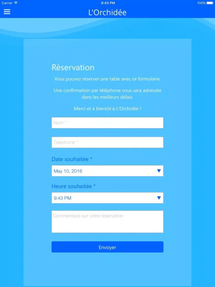 Zrzuty ekranu L'Orchidée iPad 