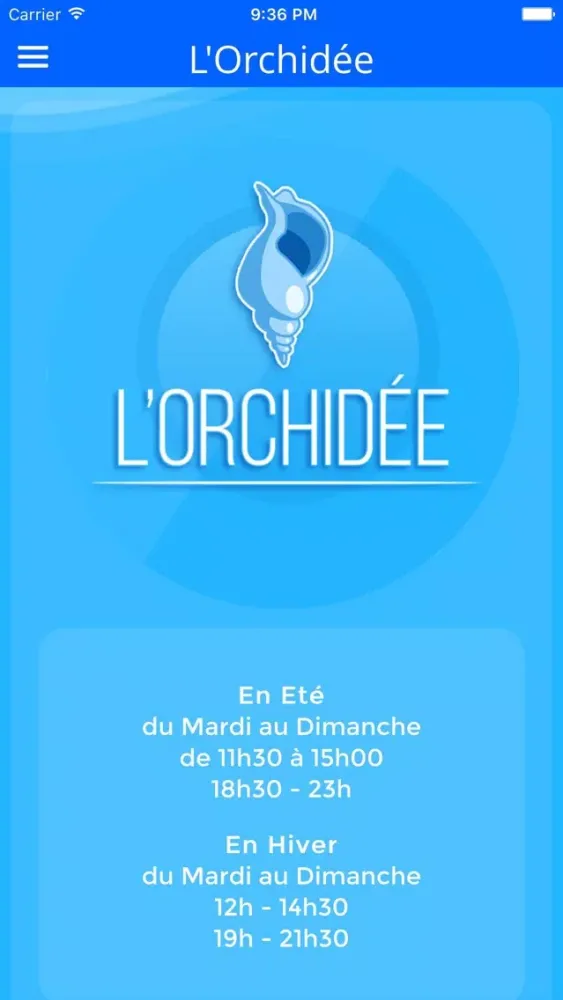 Zrzuty ekranu L'Orchidée