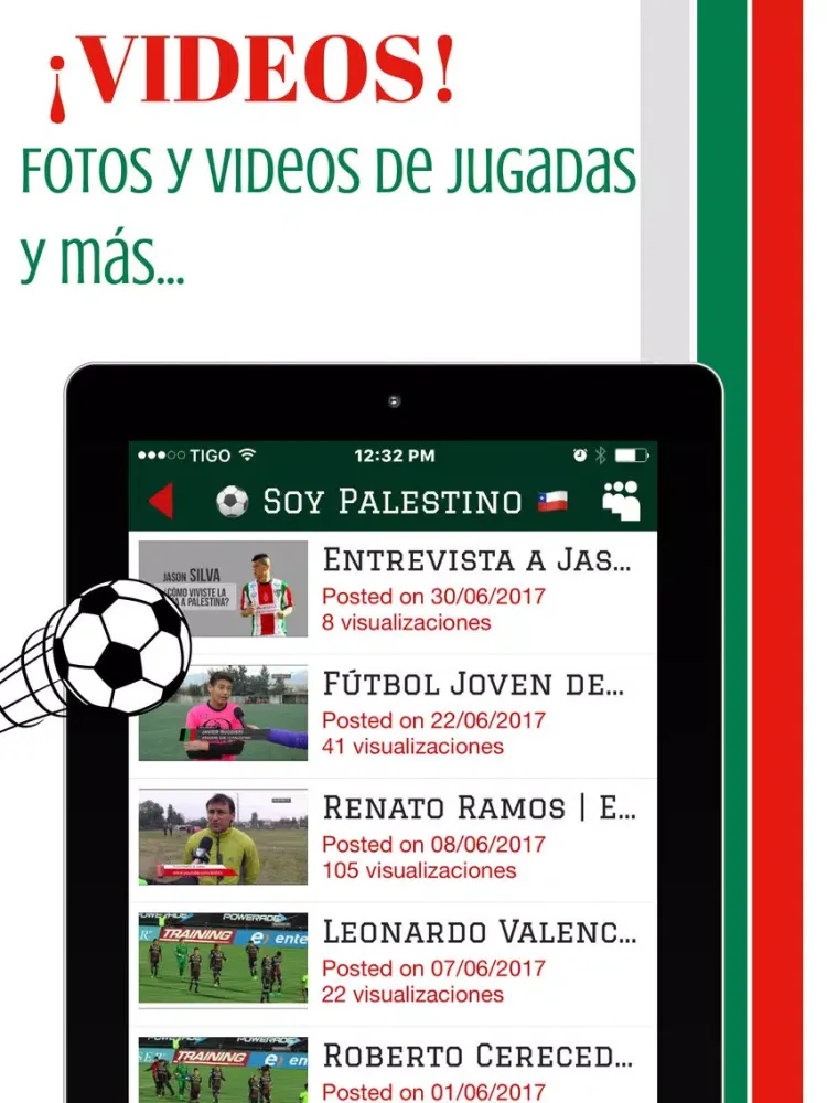 Yo Soy Palestino - Fútbol de Santiago de Chile iPad 应用截图
