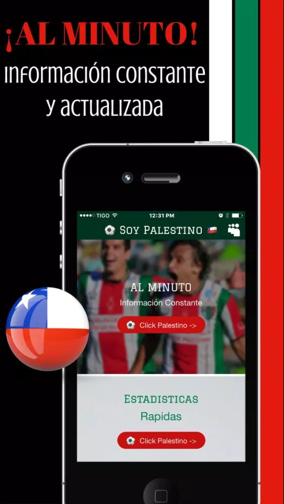 Yo Soy Palestino - Fútbol de Santiago de Chile应用截图