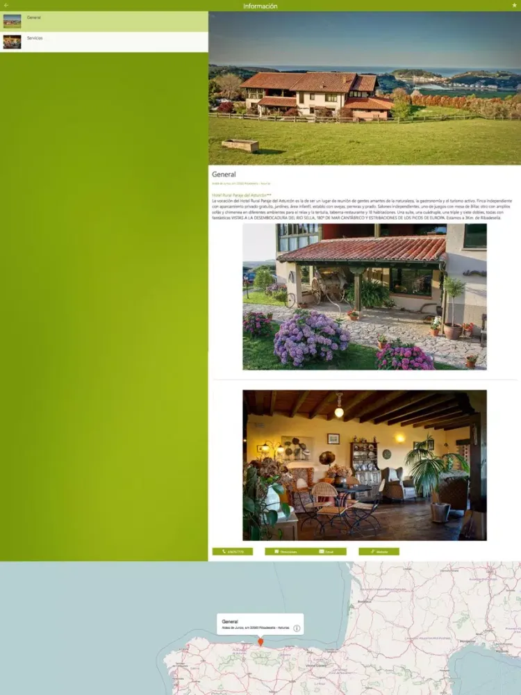 تصاویر Hotel Rural Paraje del Asturcón iPad 