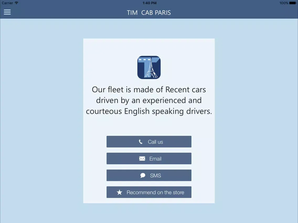 Capturas de pantalla de TIM CAB PARIS iPad 