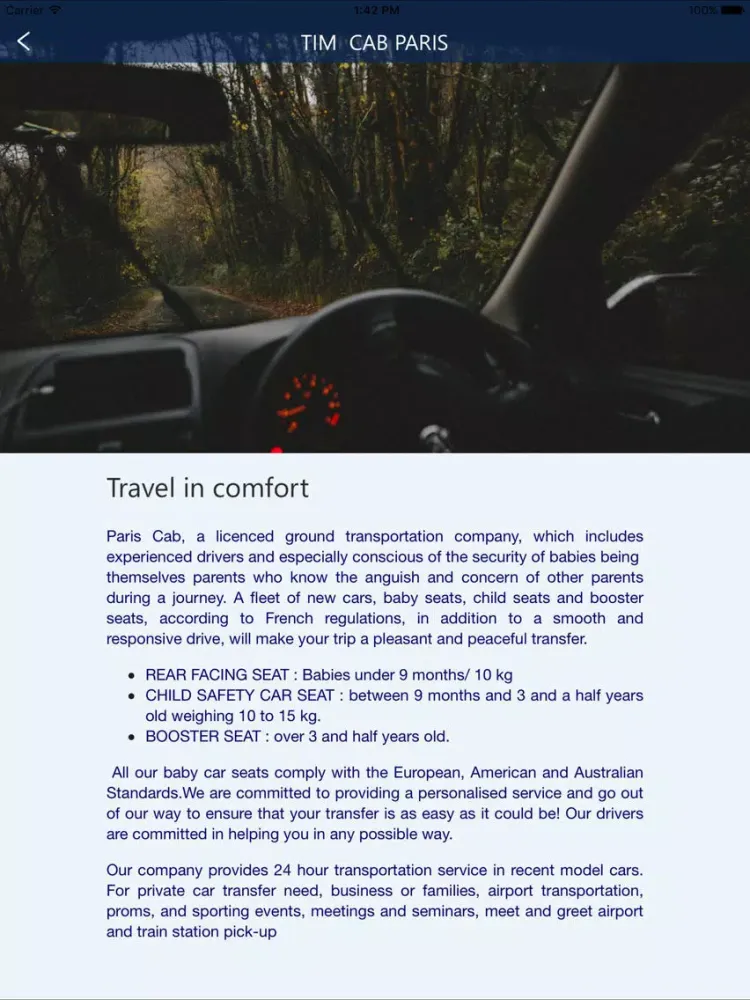Capturas de pantalla de TIM CAB PARIS iPad 