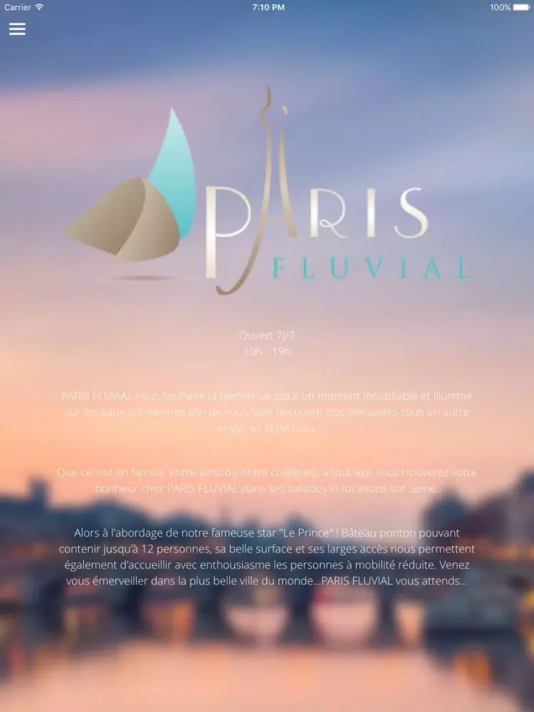 Captures d'écran de Paris Fluvial iPad 