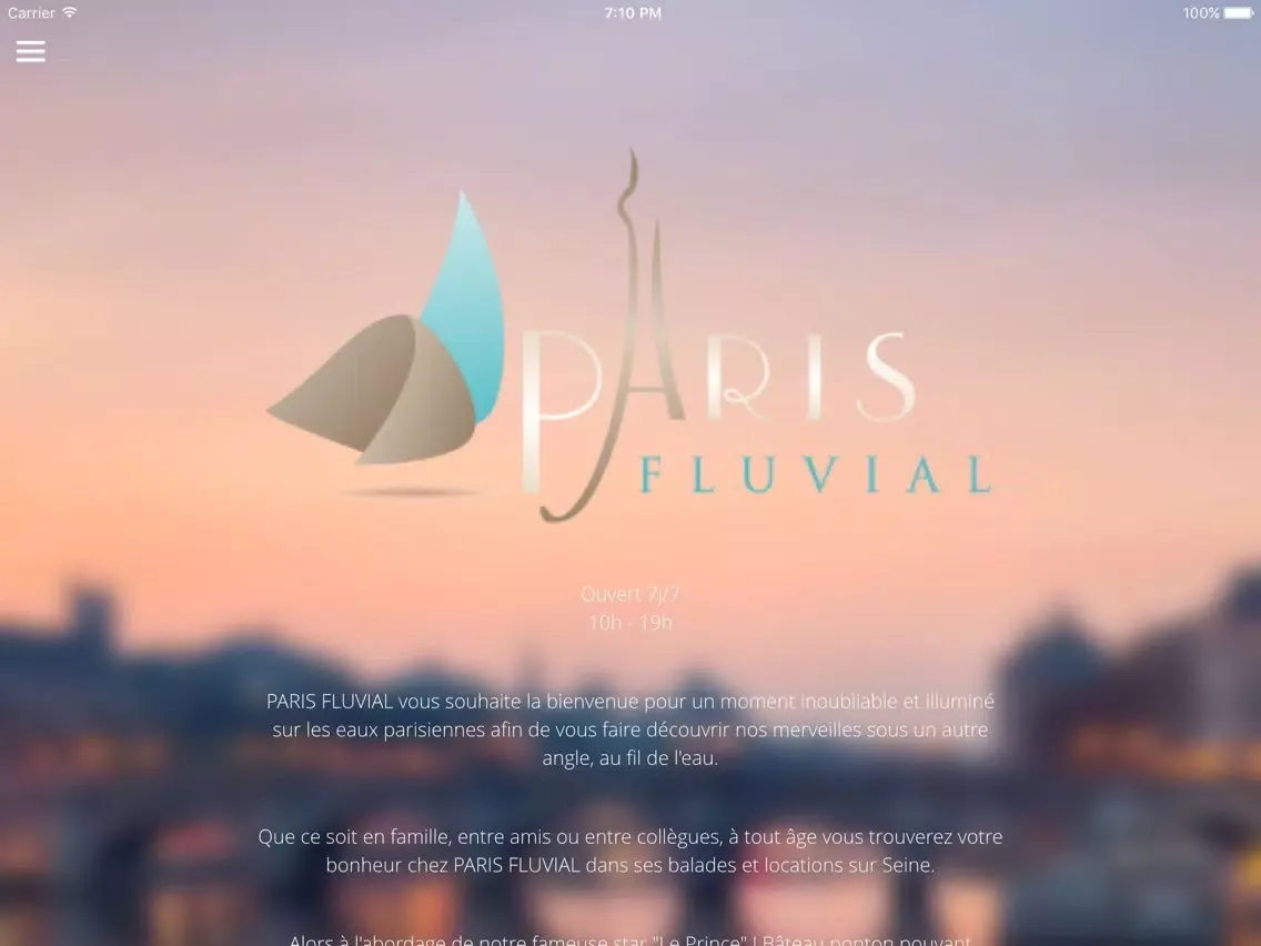 Captures d'écran de Paris Fluvial iPad 