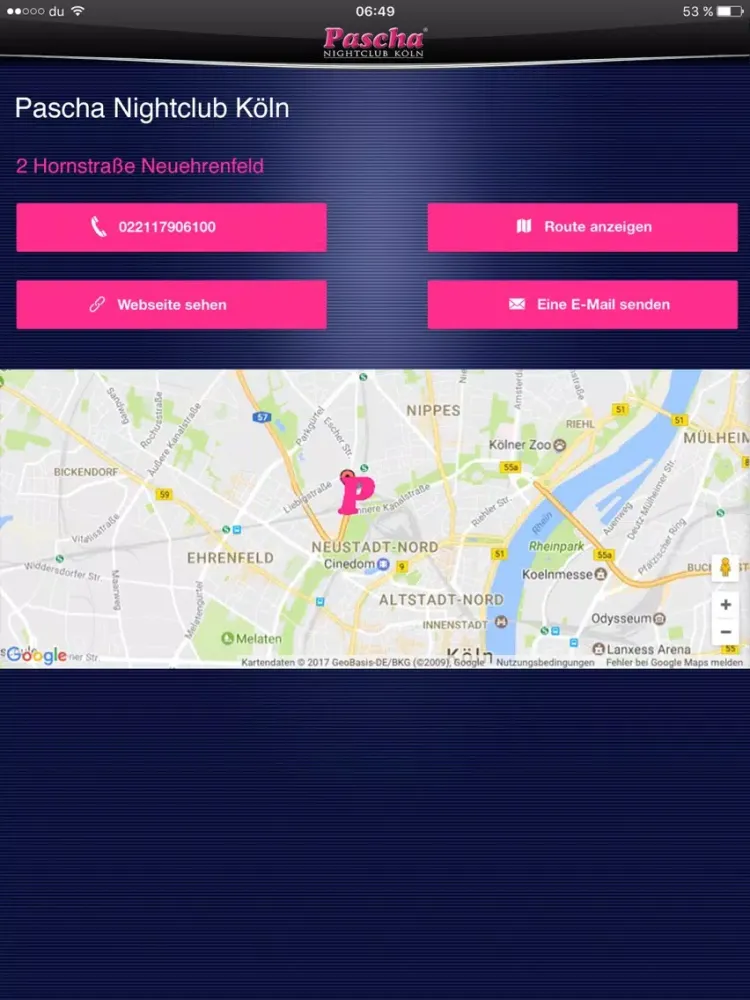 تصاویر Pascha Nightclub App iPad 