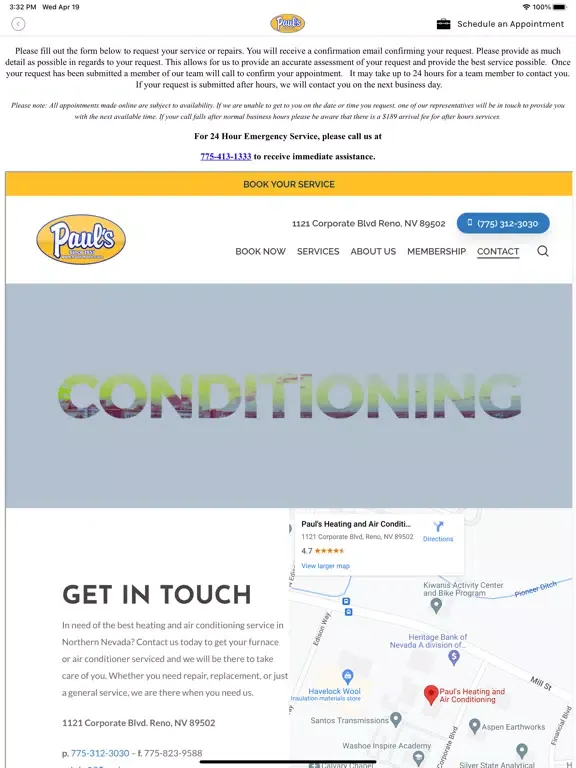 تصاویر Paul's Heating and A/C iPad 