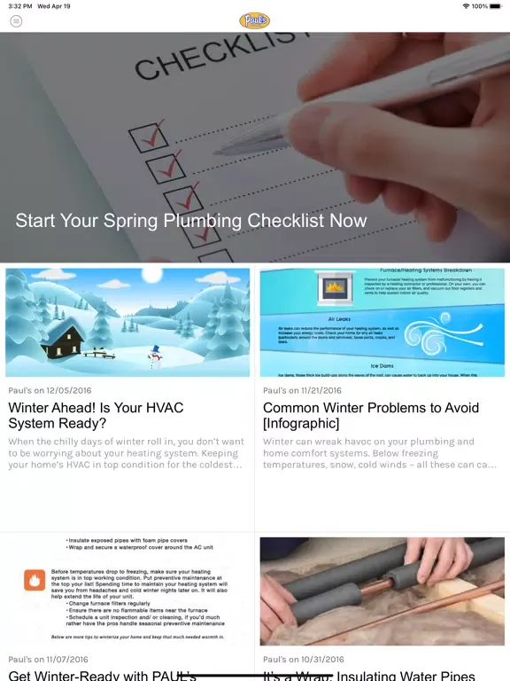 تصاویر Paul's Heating and A/C iPad 