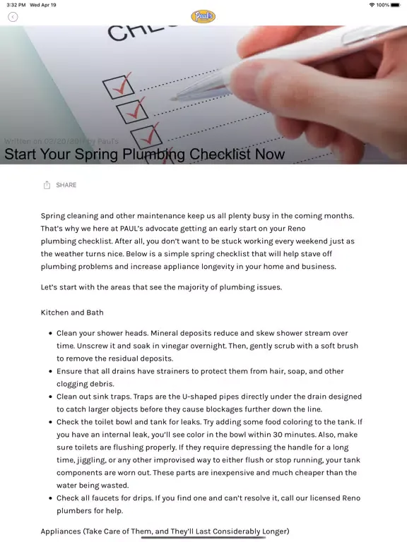 تصاویر Paul's Heating and A/C iPad 