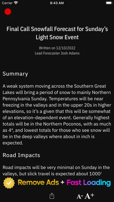 PA Weather سکرین شاٹس