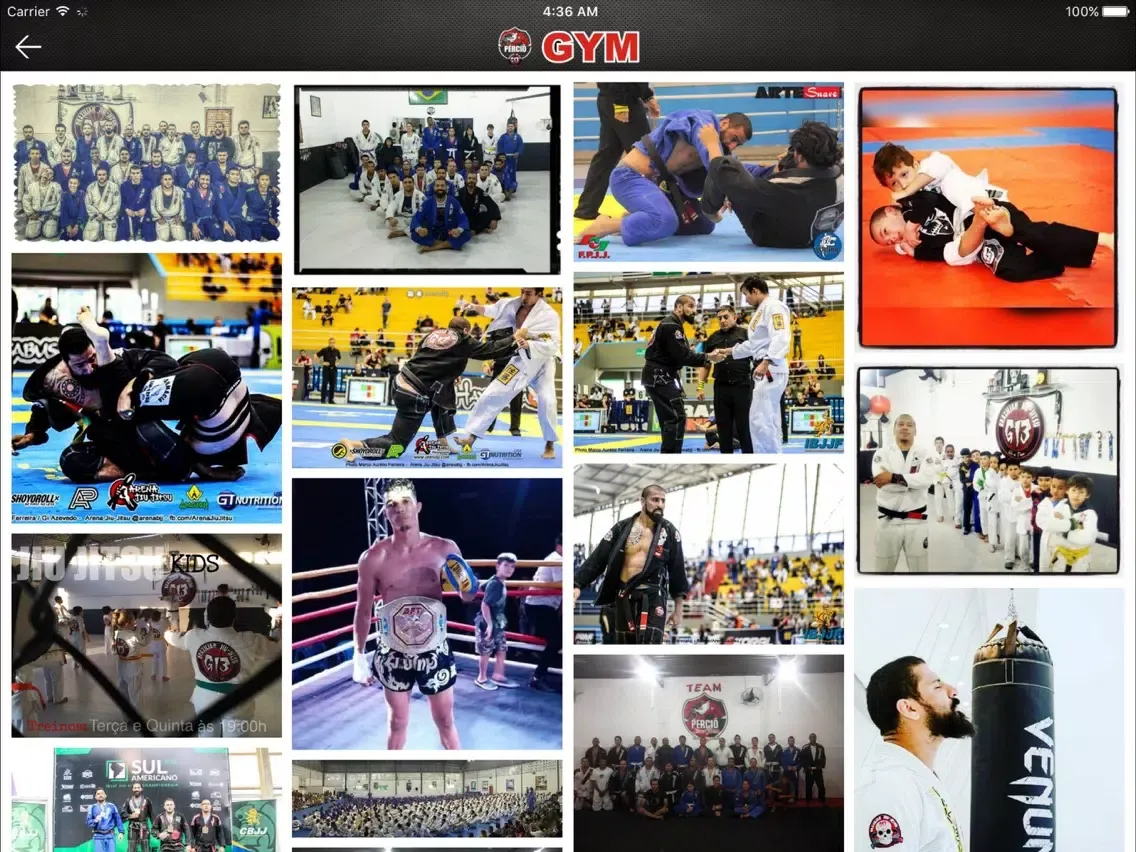 Скриншоты Percio GYM iPad 