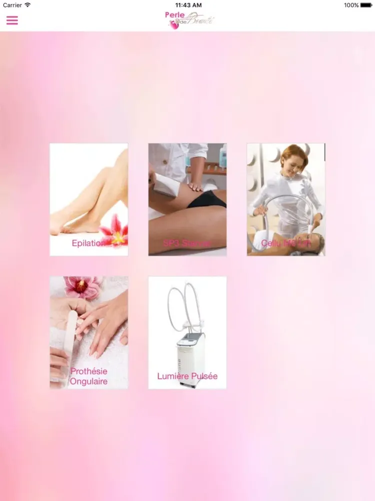 ภาพหน้าจอของ Perle de Beaute iPad 