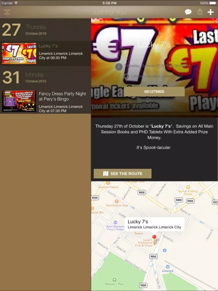 Pery's Bingo iPad  스크린샷