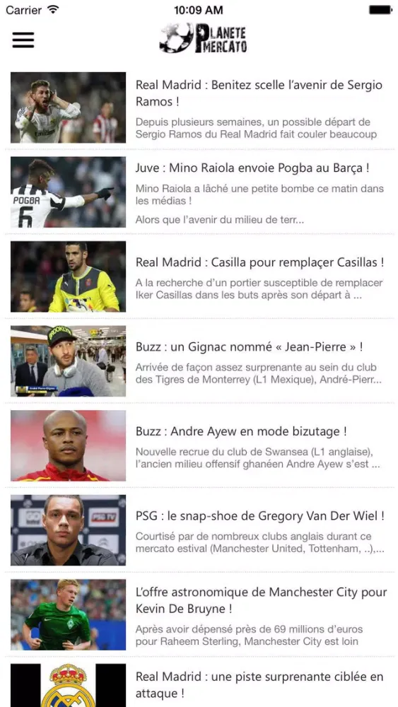 Planete Mercato : infos foot & Videos 스크린샷