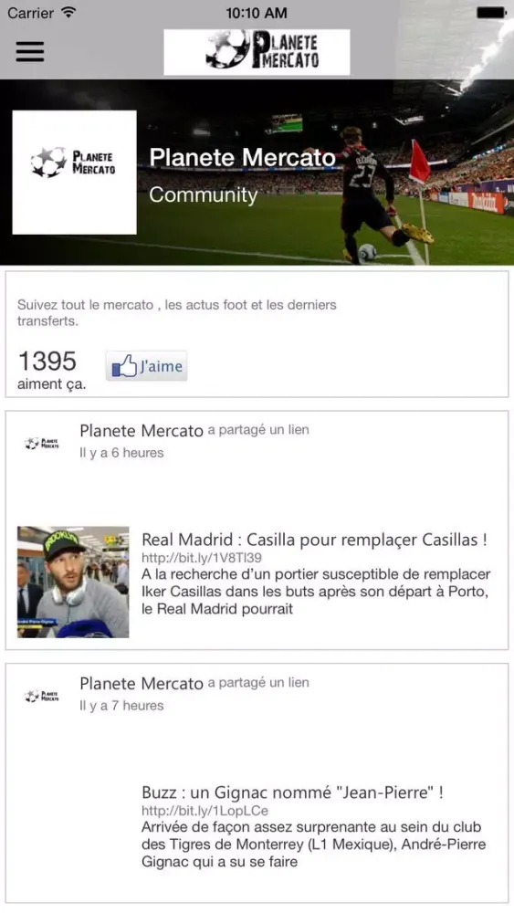 Planete Mercato : infos foot & Videos 스크린샷