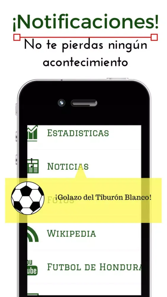 Capturas de tela do Tiburón Blanco - Fútbol de Honduras