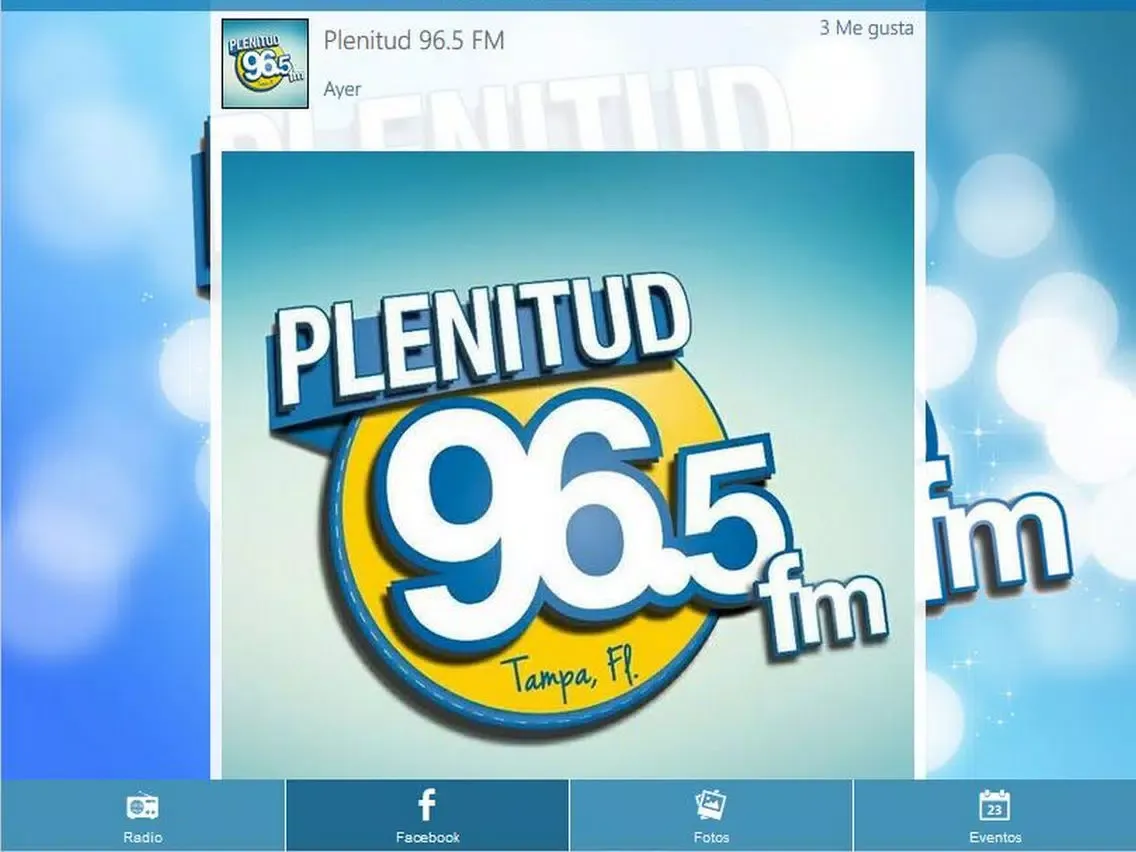 Capturas de pantalla de Plenitud 96.5 FM iPad 
