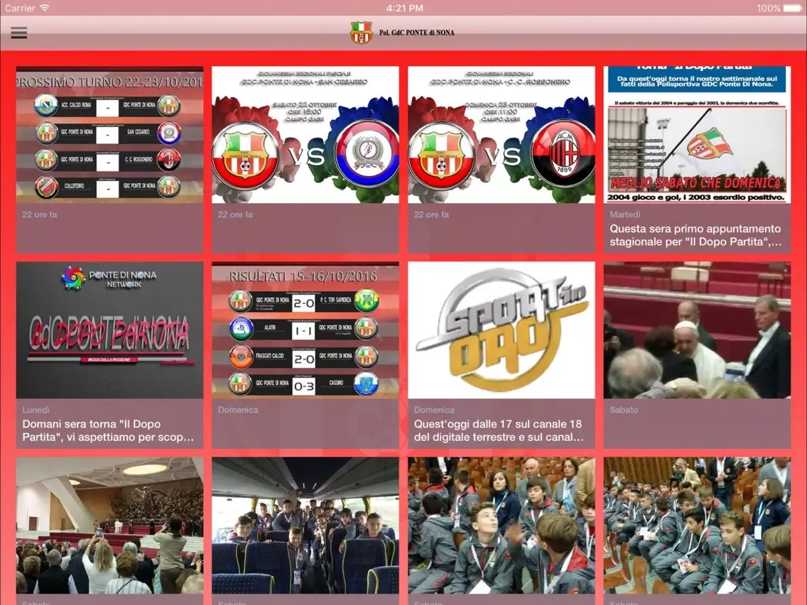 INFO GdC Ponte di Nona iPad 應用截圖