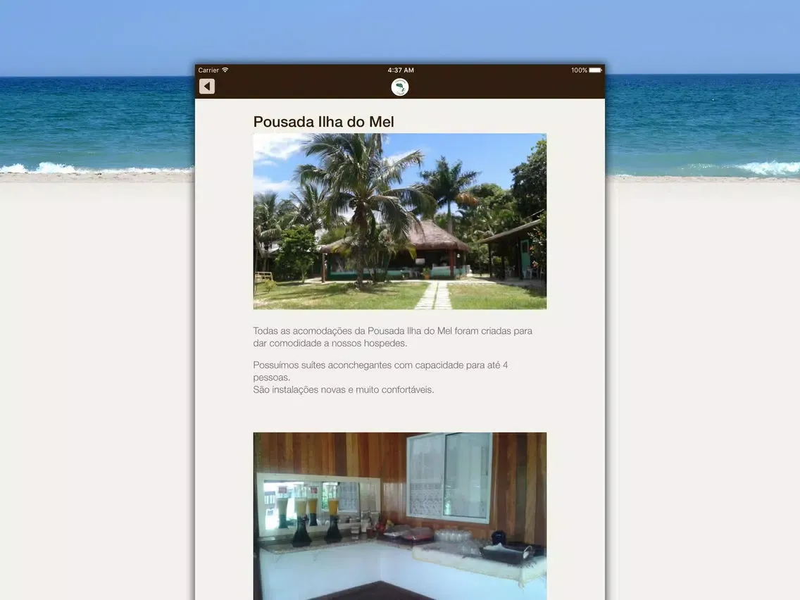 Restaurante e Pousada Ilha do Mel iPad  Screenshots