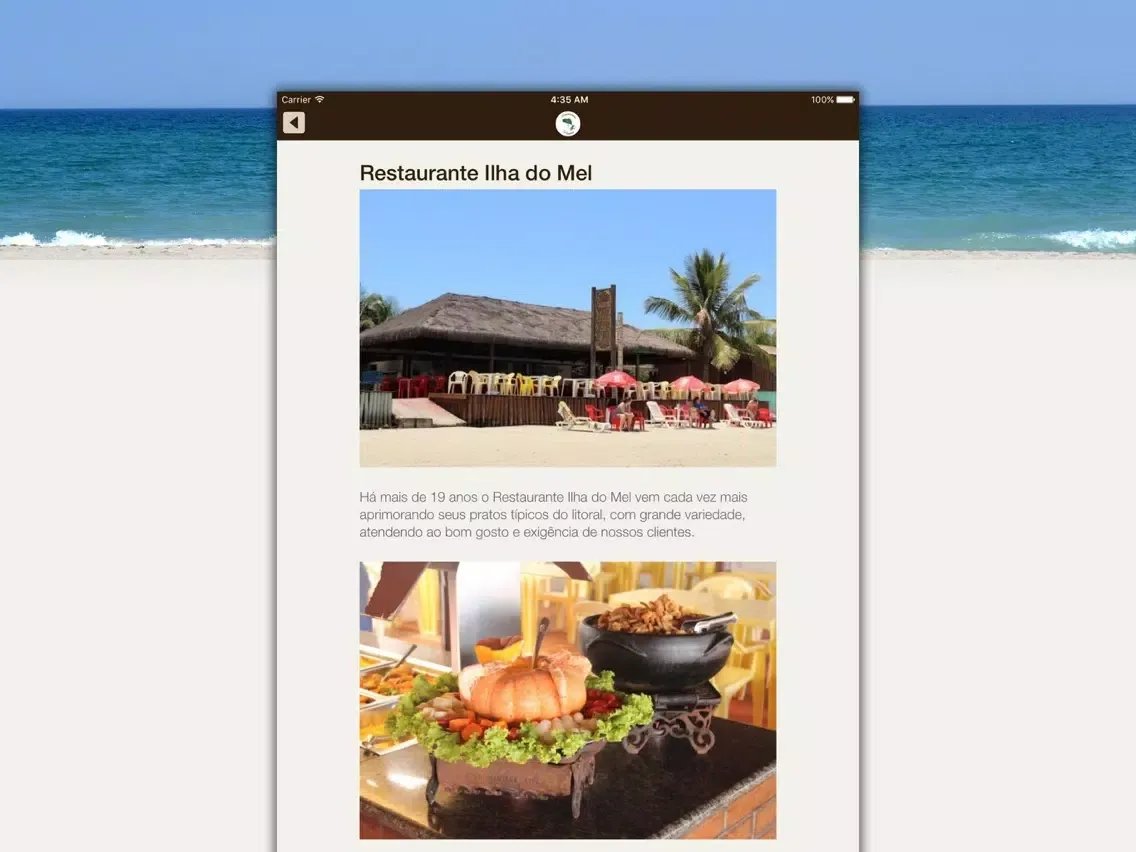 Restaurante e Pousada Ilha do Mel iPad  Screenshots