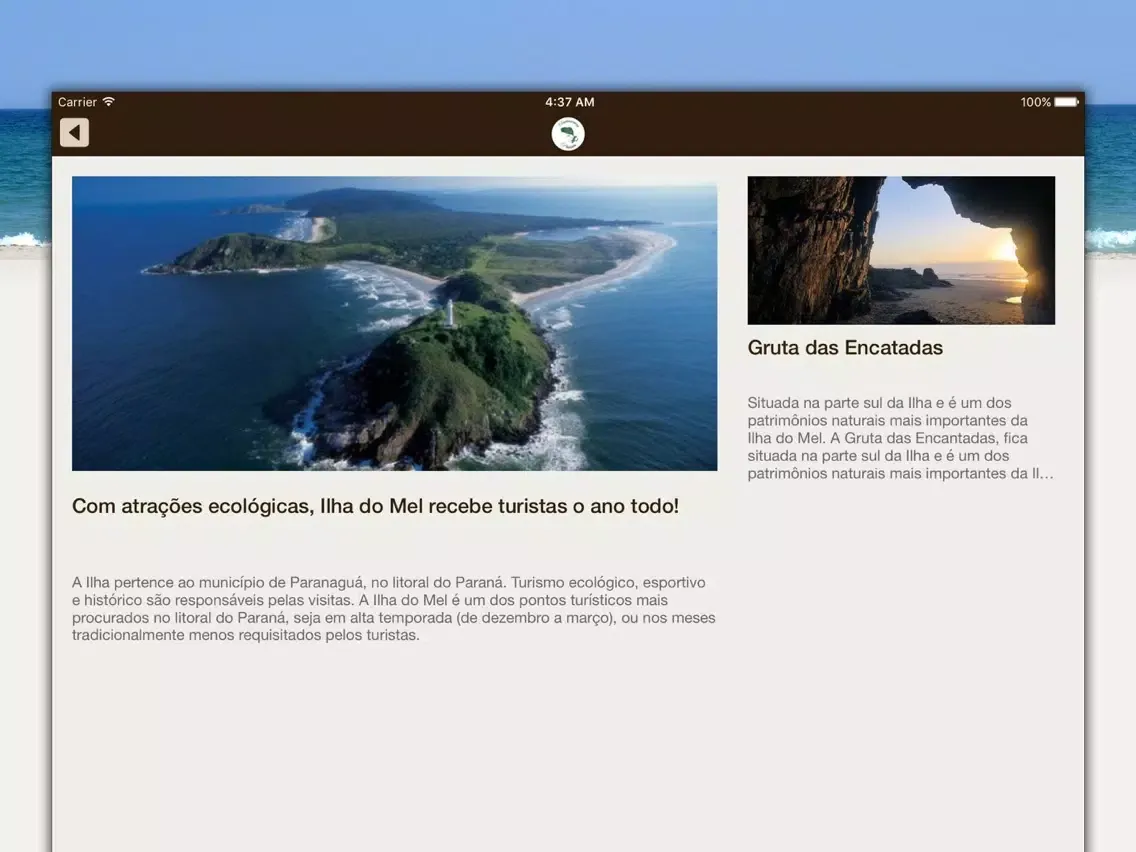 Restaurante e Pousada Ilha do Mel iPad  Screenshots