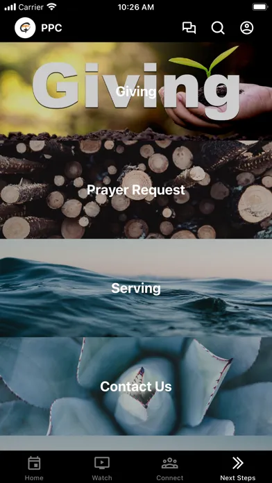 Capturas de tela do PowerPoint Church NC