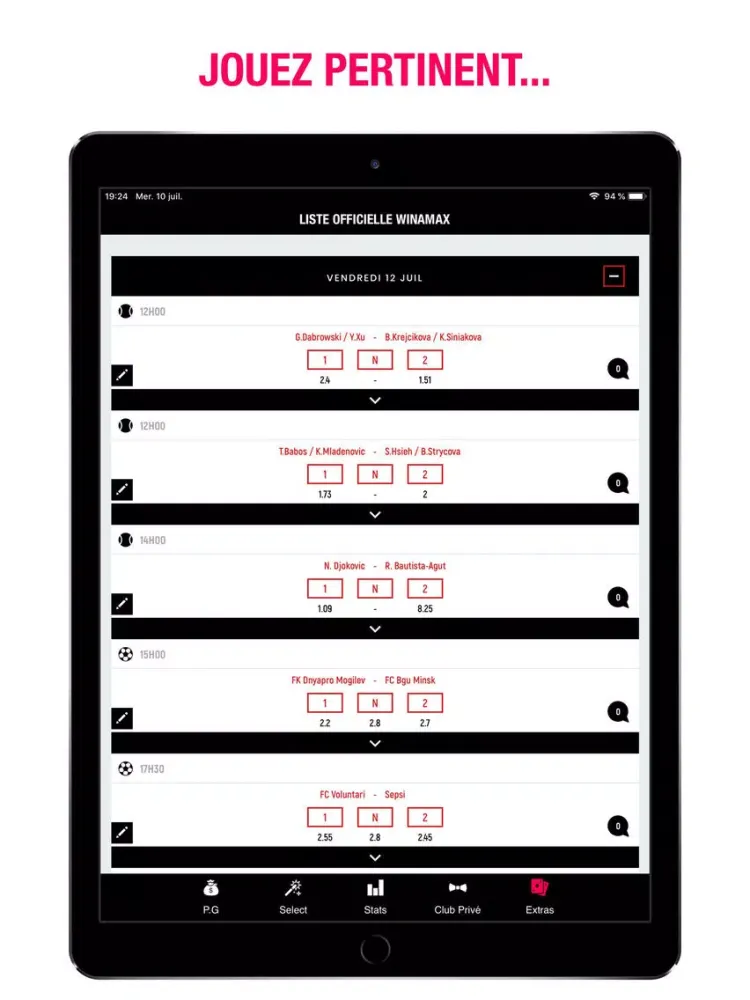 Capturas de pantalla de Prono Graal iPad 