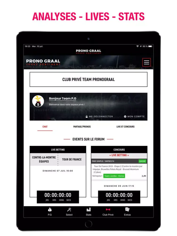 Capturas de pantalla de Prono Graal iPad 