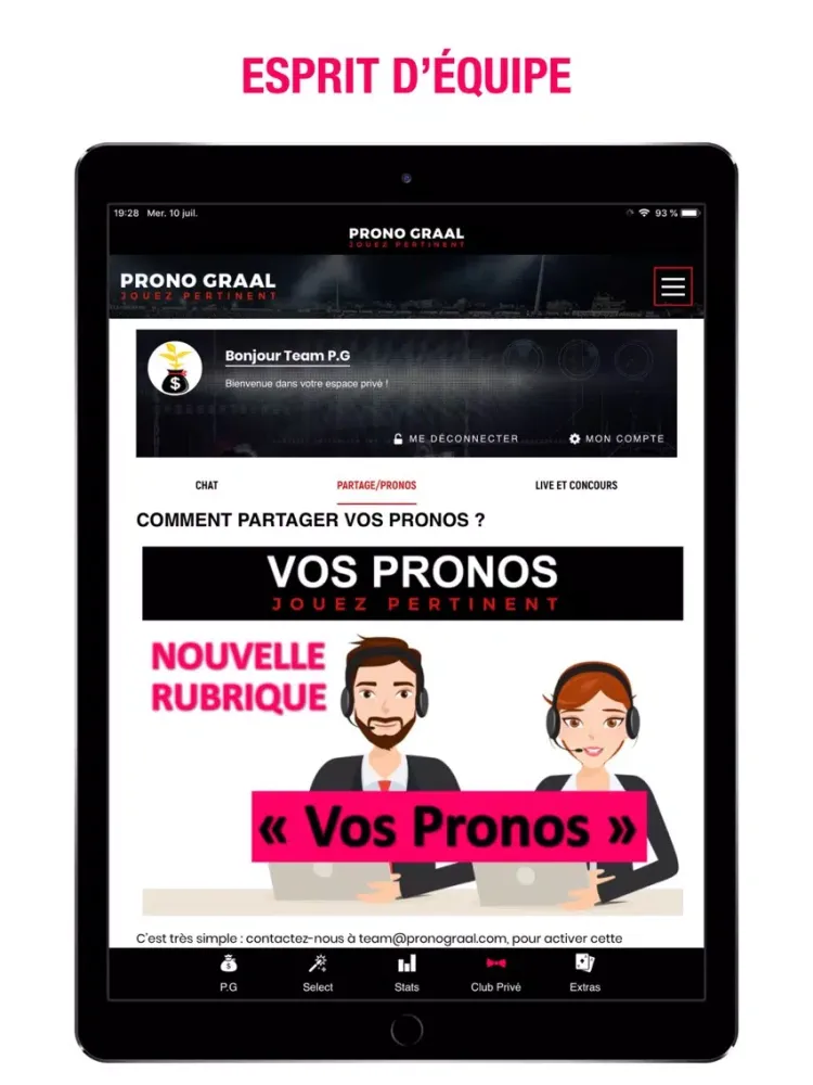 Capturas de pantalla de Prono Graal iPad 