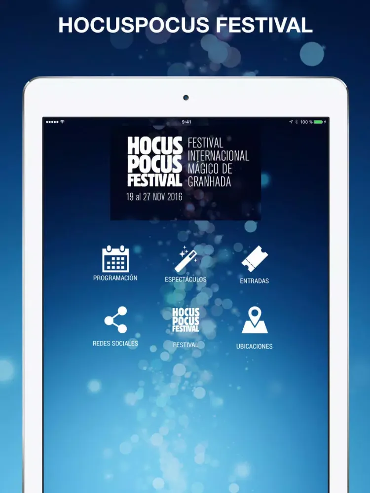 Tangkapan layar HOCUSPOCUS FESTIVAL iPad 