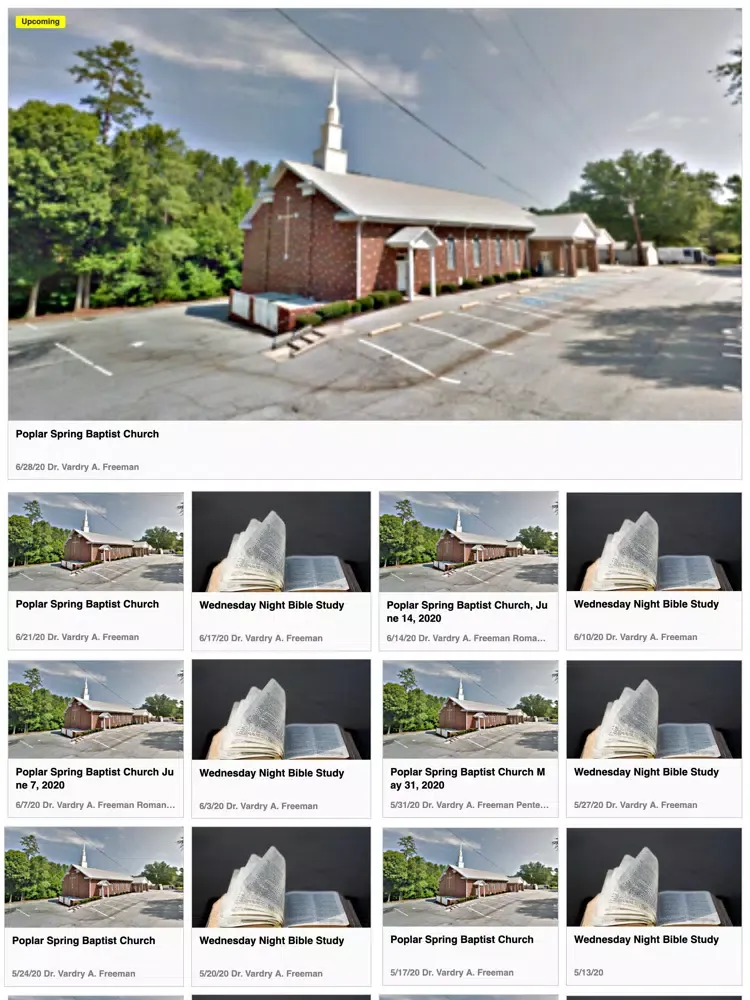 Poplar Spring Baptist Church iPad  स्क्रीनशॉट