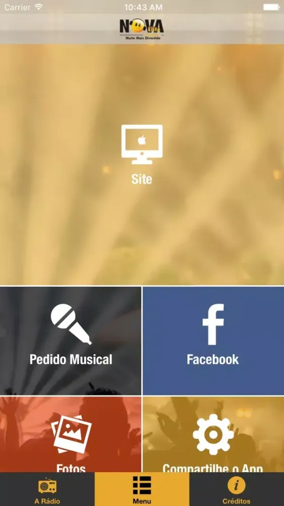 Capturas de tela do Radio Nova Elite