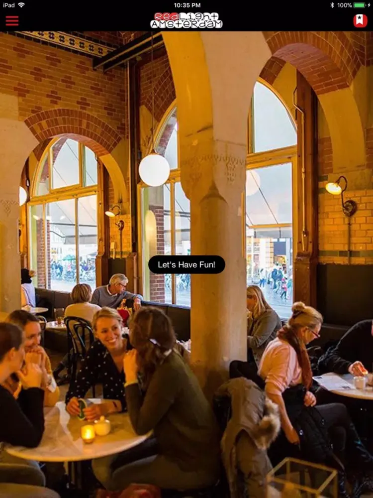 Ảnh chụp màn hình của RedLight Amsterdam iPad 