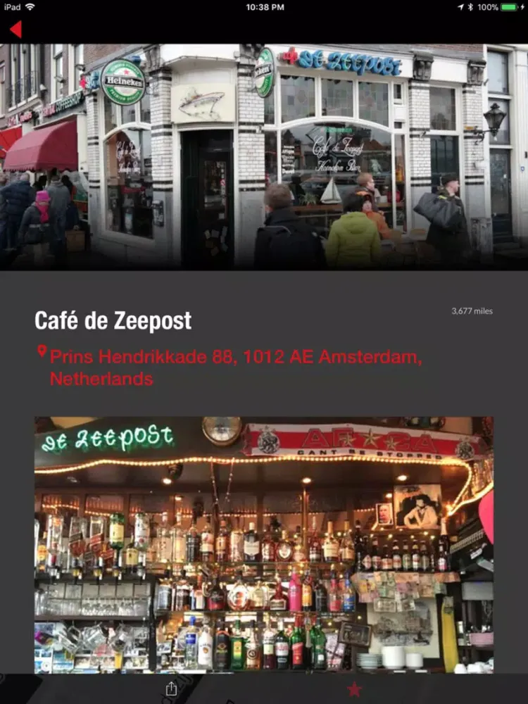Ảnh chụp màn hình của RedLight Amsterdam iPad 