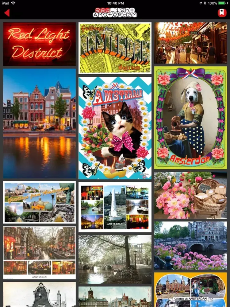 Ảnh chụp màn hình của RedLight Amsterdam iPad 