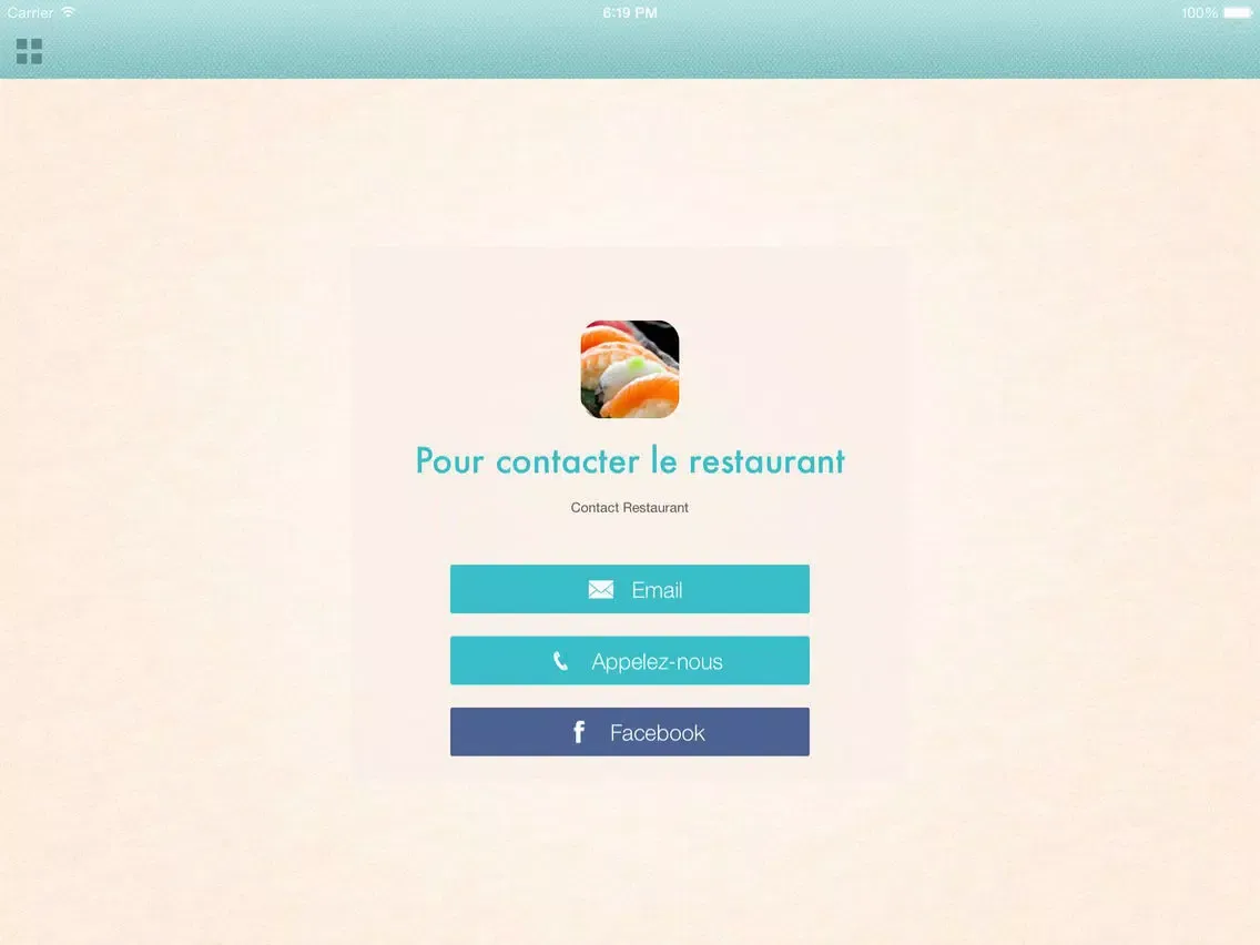 ภาพหน้าจอของ APPLI TYPE SUSHIS iPad 