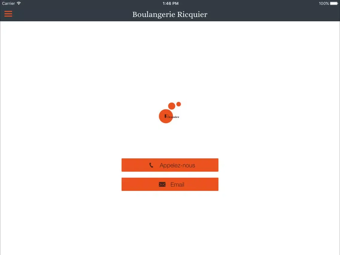 ภาพหน้าจอของ Boulangerie Ricquier iPad 