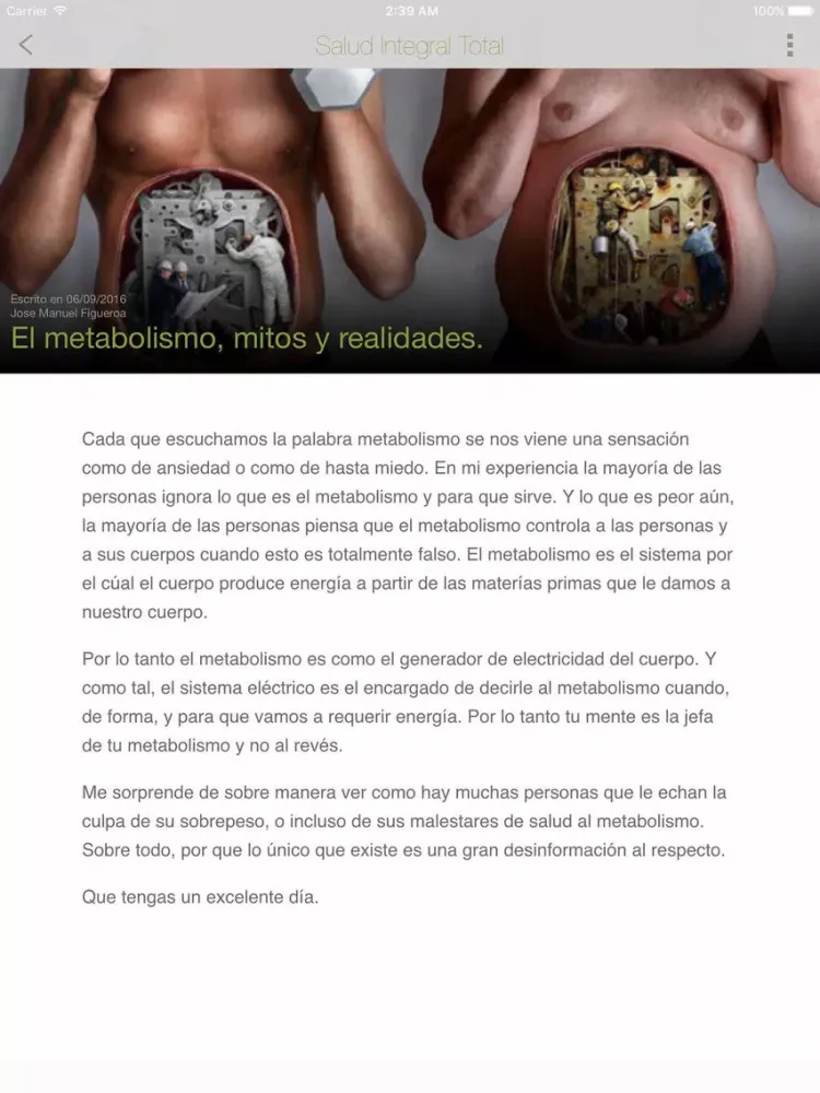 صور Salud Integral Total iPad 