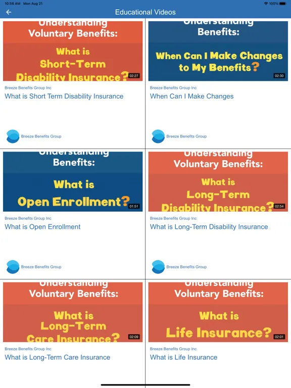 Breeze Benefits App iPad 应用截图