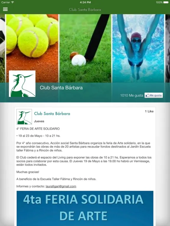 Capturas de pantalla de Club Santa Bárbara iPad 