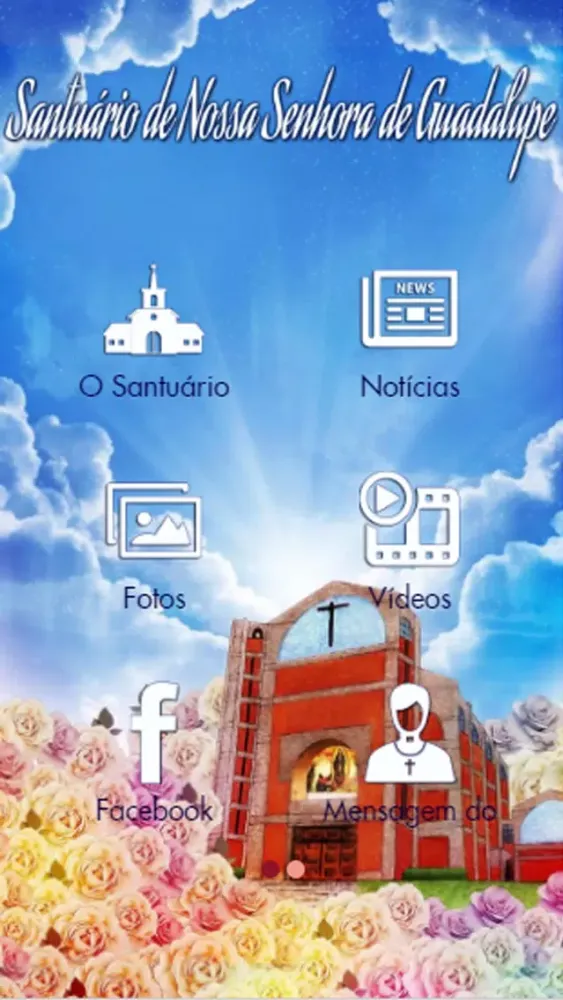 Capturas de tela do Santuário Guadalupe - Campinas