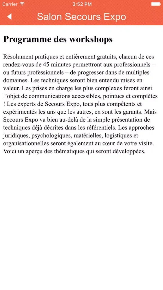 Zrzuty ekranu Salon Secours Expo