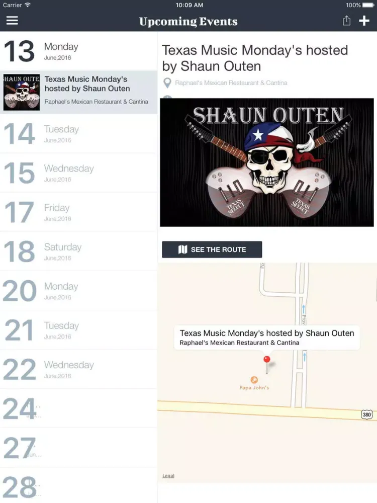 Capturas de pantalla de Shaun Outen iPad 