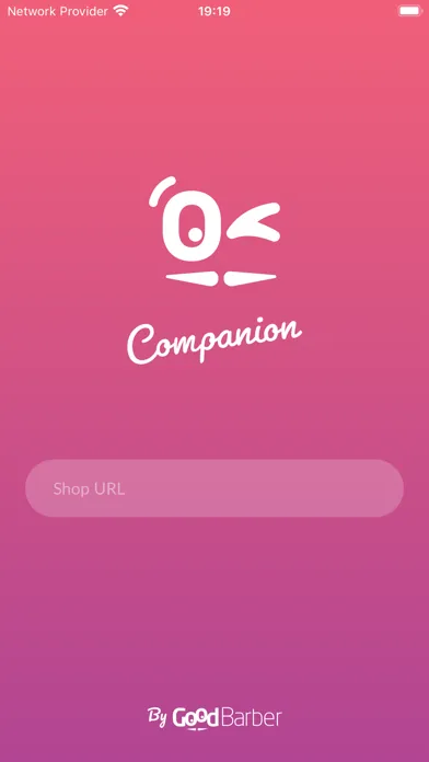 Tangkapan layar My GoodBarber Companion App