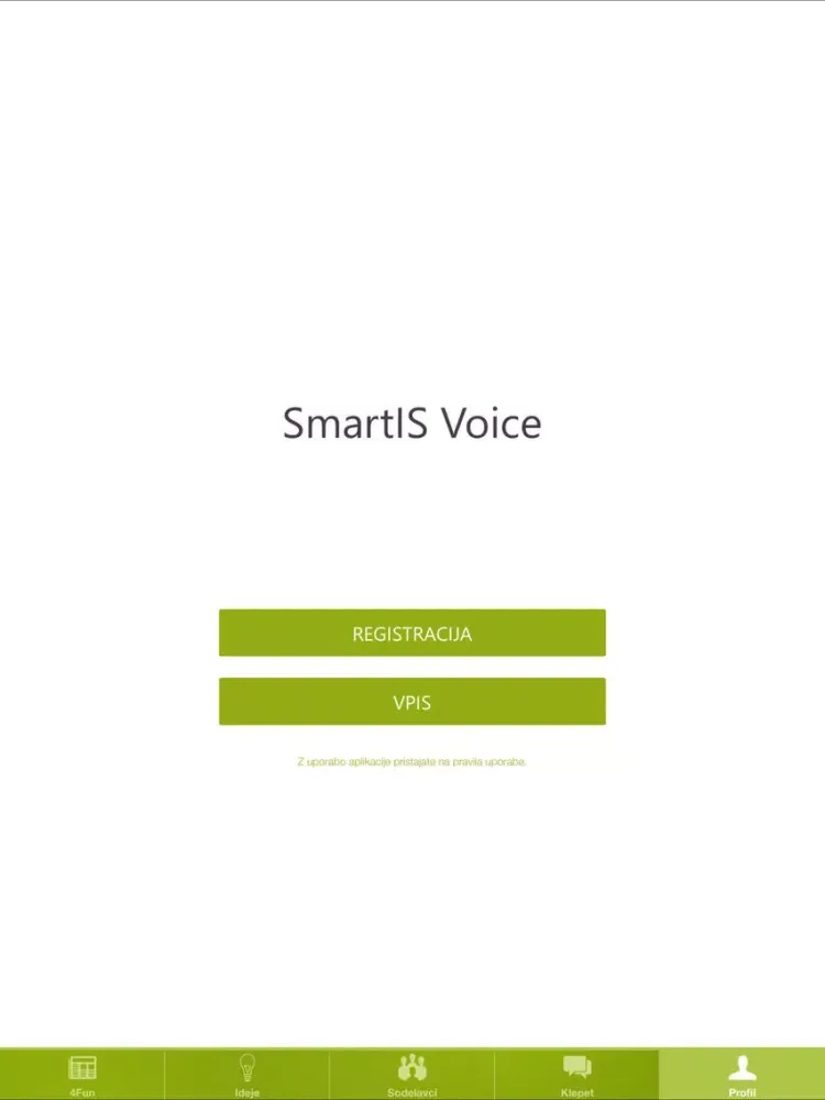 ภาพหน้าจอของ SmartIS sVoice iPad 