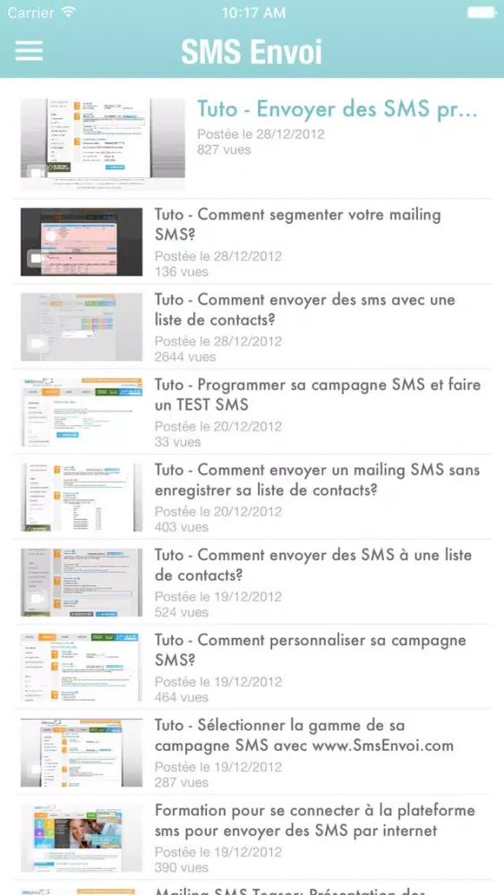 SMS ENVOI سکرین شاٹس