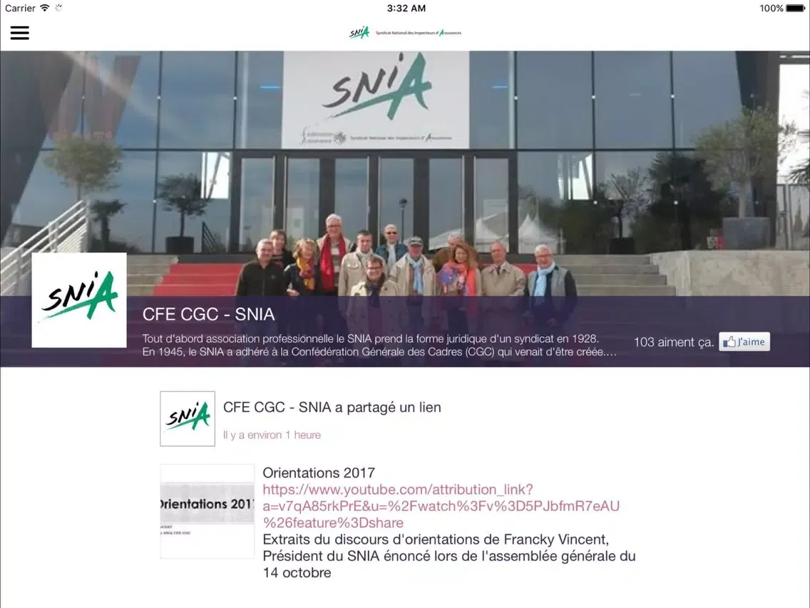 Screenshot di SNIA CFE-CGC iPad 