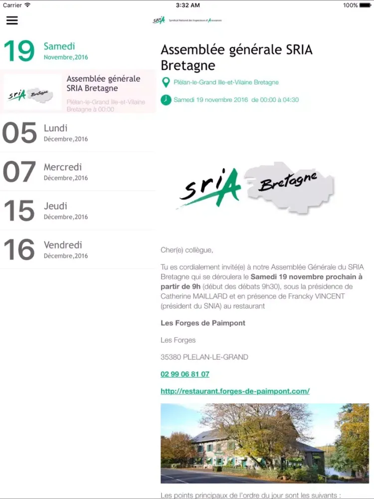 Screenshot di SNIA CFE-CGC iPad 
